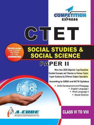 cover image of CTET (Central Teacher Eligibility Test) Paper-II Social Studies & Social Science